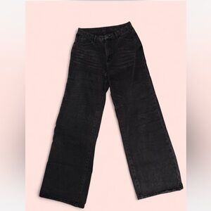 SHEIN Black Flare & Wide Leg Jeans